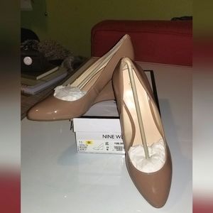 Like New in the Box Nine West Nude Wedges